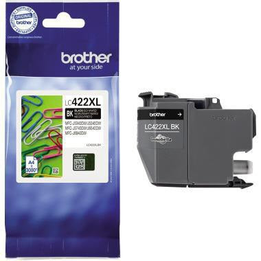 Brother Tintenpatrone LC422XLBK Original schwarz für ca. 3.000 Seiten