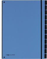 PAGNA Pultordner TREND 24129-09 – 12 Fächer, 3 Sichtlöcher, orange