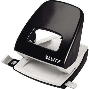 LEITZ Locher NeXXt 5008 – Metall-Locher rot, 30 Blatt, 8 cm Lochung