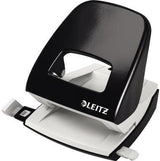 LEITZ Locher NeXXt 5008 – Metall-Locher rot, 30 Blatt, 8 cm Lochung