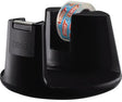 tesa Tischabroller Easy Cut Compact 53827-00000 schwarz mit Klebefilm, Wellenmesser und Stop Pad