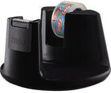 tesa Tischabroller Easy Cut Compact 53827-00000 schwarz mit Klebefilm, Wellenmesser und Stop Pad