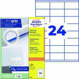 Avery Zweckform Universaletikett ultragrip 70 x 35 mm weiß, 2.400 Etiketten