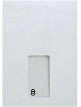 Soennecken Versandtasche oeco DIN C5 162 x 229 mm, 100 % Recyclingpapier, mit Fenster und Haftklebung