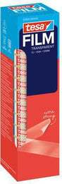 tesa tesafilm 57401-00002 Klebefilm 12mm x 10m transparent, 12 Stück Office-Box