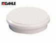 DAHLE Haftmagnet 95524-21413 24mm weiß 10 St./Pack. – Runde Präsentationsmagnete mit Griffrand