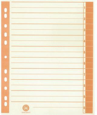 Trennblatt RC Karton 9541101100 A4 chamois/grün 100 St./Pack.
