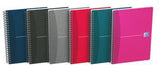OXFORD Collegeblock Office DIN A5, 90 Blatt liniert, Doppelspiralbindung, farbig sortiert