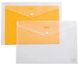 REXEL Aktentasche Carry Folder 16129WH DIN A4 weiß 5 St./Pack. – Dokumentenmappe mit Druckknopf