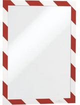 DURABLE DURAFRAME SECURITY Magnetrahmen gelb/schwarz A4 2er-Pack Sicherheitskennzeichnung