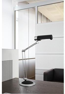 MAUL Tischleuchte MAULoffice LED warmweiß 950 lm silber