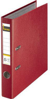 BENE Ordner 291600 DIN A4 52 mm PP blau – FSC-zertifizierter Büroordner mit Hebelmechanik
