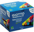 GIOTTO Robercolor Tafelkreide sortiert 100 Stück – staubfrei, weich gleitend, kratzfrei