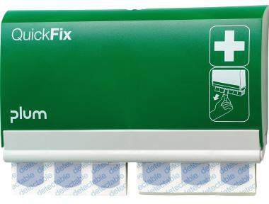 QuickFix Pflasterspender 5503 von Plum – inkl. 2x 45 detectable Pflaster, grün