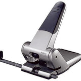 LEITZ Registraturlocher 51800025 – 65 Blatt, Aluminium, rot, DIN A3, arretierbarer Hebel