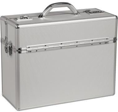 ALUMAXX Pilotenkoffer ALPHA 45100 mit Zahlenschloss, 48x37,5x20 cm, silber
