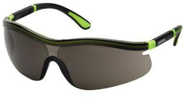 GEBOL Schutzbrille Neon 730407 getönt – Kratz- und beschlagfrei, verstellbare Bügel