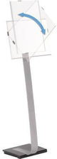 DURABLE Bodenständer INFO SIGN STAND A3 – Aluminium-Infodisplay, höhenverstellbar, Innenbereich