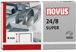 NOVUS Heftklammern 24/8 SUPER – 1.000 Stück, verzinkter Stahl, für Heftgeräte & Heftzangen