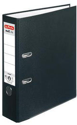 HERLITZ Ordner maX.file protect DIN A4 80 mm rot – mit Hebelmechanik und Griffloch