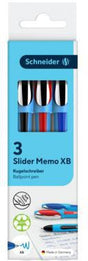 Schneider Slider Memo XB Kugelschreiber 3er-Pack – dokumentenecht, Viscoglide, Made in Germany