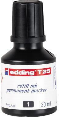 edding Nachfülltusche T 25 30 ml geruchsarme schwarze Tusche für Permanentmarker
