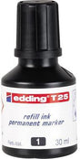 edding Nachfülltusche T 25 30 ml geruchsarme schwarze Tusche für Permanentmarker