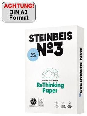 Steinbeis Kopierpapier No. 3 Pure White A4 80 g/m² 500 Blatt recycelt