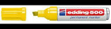 edding Permanentmarker 500 gelb – Nachfüllbarer Marker mit Keilspitze 2-7 mm für Papier, Metall, Glas & Kunststoff