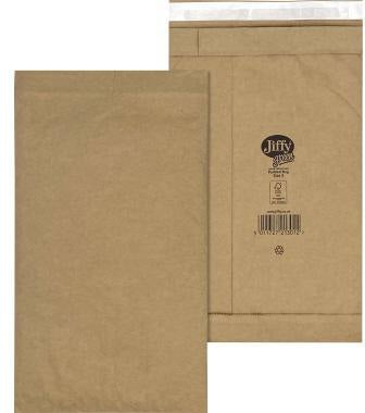 Jiffy Papierpolstertasche Nr. 3 mit Haftklebung, Kraftpapier braun