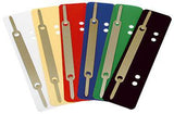 Soennecken Heftstreifen 3180 PP Metalldeckl. rot 25 St./Pack. – 3,4 x 15 cm, 4fach Lochung