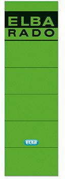 ELBA Ordnerrückenetiketten breit/kurz 59 x 190 mm, grün, 10 Etiketten pro Packung