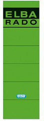 ELBA Ordnerrückenetiketten breit/kurz 59 x 190 mm, grün, 10 Etiketten pro Packung