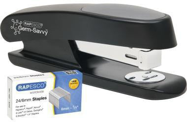 RAPESCO Heftgerät ECO Sting Ray 1482 – 20 Blatt, antibakteriell, inkl. Heftklammern