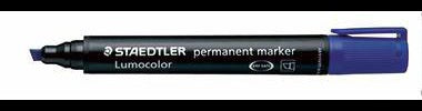 STAEDTLER Lumocolor 350 Permanentmarker rot – Keilspitze 2-5 mm, nachfüllbar, wasserfest