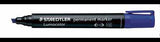 STAEDTLER Lumocolor 350 Permanentmarker rot – Keilspitze 2-5 mm, nachfüllbar, wasserfest
