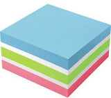 Soennecken Haftnotizwürfel Farbmix Brilliant 75 x 75 mm, 400 Blatt, rot/weiß/pink/violett
