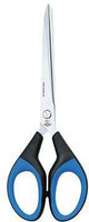 WEDO Soft Cut Schere 15,2 cm Edelstahl Gummigriff schwarz/blau