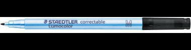 STAEDTLER Lumocolor correctable 305 Folienstift blau 1 mm – trocken korrigierbar