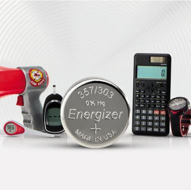 Energizer Knopfzelle 357/303 Silberoxid 1,55V 188 mAh – Spezialbatterie für elektronische Geräte