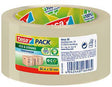 tesa Packband tesapack Eco & Strong 58153 – Transparent, 50 mm x 66 m, recycelter Kern