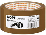 NOPI Packband 57952-00000 50mm x 66m transparent – Universal Klebeband für Kartons