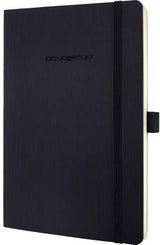 SIGEL Notizbuch Conceptum CO320 DIN A5 Softcover kariert 194 Seiten schwarz