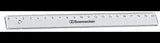 Soennecken Lineal 1820 20 cm aus transparentem Polystyrol mit mm-Teilung