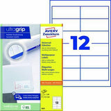 AVERY ZWECKFORM Universaletikett 3659 ultragrip 97 x 42,3 mm weiß 1.200 Stück
