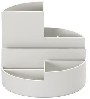 MAUL Stifteköcher 4117637 rund 6 Fächer Kunststoff blau – Schreibtisch-Organizer