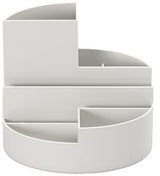 MAUL Stifteköcher 4117637 rund 6 Fächer Kunststoff blau – Schreibtisch-Organizer
