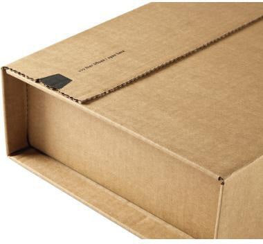 COLOMPAC Versandkarton POST-BOX CP067.07 – 46x16x31 cm, braun, Selbstklebeverschluss, FSC
