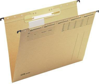Leitz Einsteckheftstreifen ALPHA® 3,8 x 15,8 cm sand 25 St./Pack. – PVC-Hartfolie