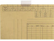 Leitz Vollsichtreiter 50 x 30 mm, 3-zeilig, transparent, 50 Stück – für Einstell- und Pendelmappen